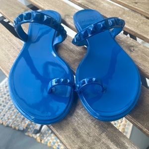 Size 8 blue Carmen Sol sandals